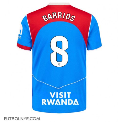 Camiseta Atletico Madrid Pablo Barrios #8 Tercera Equipación 2025-26 manga corta